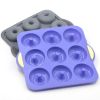 New two-color silicone doughnut mould; household DIY baking appliance; spot; wholesale; cake plate for oven