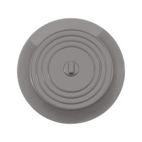 Sink Plug Round Shape Pure Color Silicone Plugging Plug Multi Purpose Floor Drain Cover For Kitchen Bathroom accessory (Ships From: China, Color: gray)