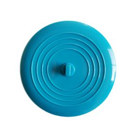 Sink Plug Round Shape Pure Color Silicone Plugging Plug Multi Purpose Floor Drain Cover For Kitchen Bathroom accessory (Ships From: China, Color: Blue)