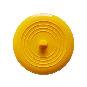 Sink Plug Round Shape Pure Color Silicone Plugging Plug Multi Purpose Floor Drain Cover For Kitchen Bathroom accessory (Ships From: China, Color: yellow)