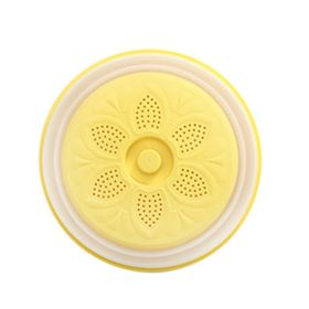 2-in-1 Microwave Splatter Cover With Easy Grip Handle Vented Collapsible Food Cover Vegetables Fruits Washing Basket Specialty (Ships From: China, Color: yellow)