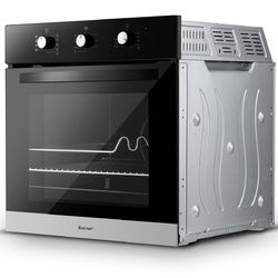 24" Electric Built-in Single Wall Oven 220V Buttons Control (SKU: EP23613)