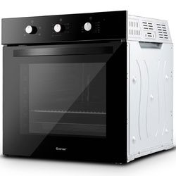 24" Electric Built-in Single Wall Oven 220V Buttons Control (SKU: EP23612)