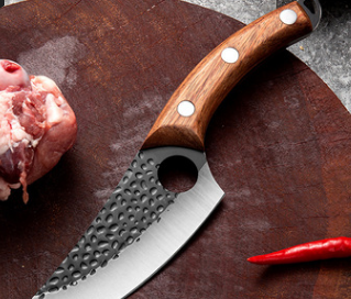 Kitchen Knife Meat Cleaver Slaughtering Butcher Knife Chopping Boning Knife Raw Fish Filleting Cooking Tool (Style: C)