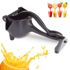 Manual Citrus Juicer Heavy Duty Juice Metal Aluminum Alloy Squeezer (Type: Squeeze Juicer, Color: black)