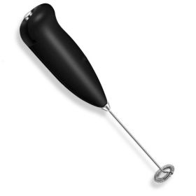 Milk Frother Drink Foamer Whisk Mixer Stirrer Coffee Eggbeater Kitchen (Type: Frother, Color: black)