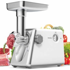 Home And Commercial Stainless Steel  Electric  Meat Grinder Sausage Stuffer Kit (Type: Food Processor, Color: Creamy-White A)