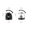 Stylish Elegant Retro-Style Stainless Steel 1.8L Temperature Control Electric Kettle