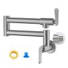 2-Handle Folding Arms 360Â°  Rotatable Joints Commercial Kitchen Faucet