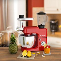 3-in-1 Multi-functional 6-speed Tilt-head Food Stand Mixer (SKU: EP24503)