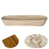 15-inch Oval Banneton Bread Proofing Baskets | With Dough Scraper and Liner