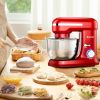 4.8 Qt 8-speed Electric Food Mixer with Dough Hook Beater