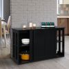 Double Sliding Door Sideboard Porch Cabinet --YS