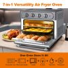 WEESTA Air Fryer Toaster Oven 24 Quart - 7-In-1 Convection Oven with Air Fry, Roast, Toast, Broil & Bake Function - Air Fry Toaster Oven for Counterto