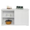 Double Sliding Door Sideboard Porch Cabinet --YS