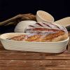 15-inch Oval Banneton Bread Proofing Baskets | With Dough Scraper and Liner