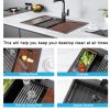 Factory Directly 30 inch or 32 inch  Multi-functional OEM Handmade SUS 304 Stainless Steel Undermount Kitchen Sink Workstation