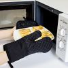 Kitchen Oven Glove High Heat Resistant 350 Degree Extra Long Oven Mitts 4pcs Set