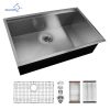 Factory Directly 30 inch or 32 inch  Multi-functional OEM Handmade SUS 304 Stainless Steel Undermount Kitchen Sink Workstation