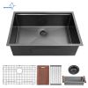 Factory Directly 30 inch or 32 inch  Multi-functional OEM Handmade SUS 304 Stainless Steel Undermount Kitchen Sink Workstation