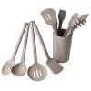 Stir frying spatula; silicone spatula; 8-piece set; Amazon silicone kitchen utensils; silicone spatula package; nylon spatula; 8-piece set