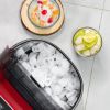 Commerial Bar Countertop Ice Maker W/ Self-Cleaning And Flip Lid