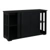 Double Sliding Door Sideboard Porch Cabinet --YS