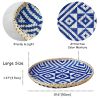 Bamboo Woven Round Basket Tray-Large