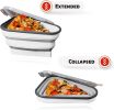 Reusable Pizza Storage Container with 5 Microwavable Serving Trays - Adjustable Pizza Slice Container to Organize & Save Space - BPA Free, Microwave,