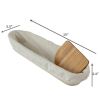 15-inch Oval Banneton Bread Proofing Baskets | With Dough Scraper and Liner