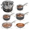 Home Daily Delicacies Pot 12-Piece Safe Non-Stick Cookware Set