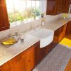 Lordear Framhouse Kitchen Sink White Fireclay Apron Front Sink