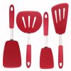 4-piece elastic silica gel suit shovel High temperature resistant spatula Cooking kitchenware Turner Spatula