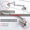 2-Handle Folding Arms 360Â°  Rotatable Joints Commercial Kitchen Faucet