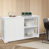 Double Sliding Door Sideboard Porch Cabinet --YS